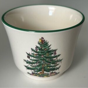 SPODE Christmas Tree Tea Cup No Handles Spode England S3324 S Christmas Tree 46